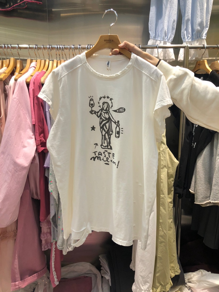 MENDL S韓國直郵㊣東大門實拍女裝新款時尚人氣熱賣25春夏T恤MENDL ST恤圖色1