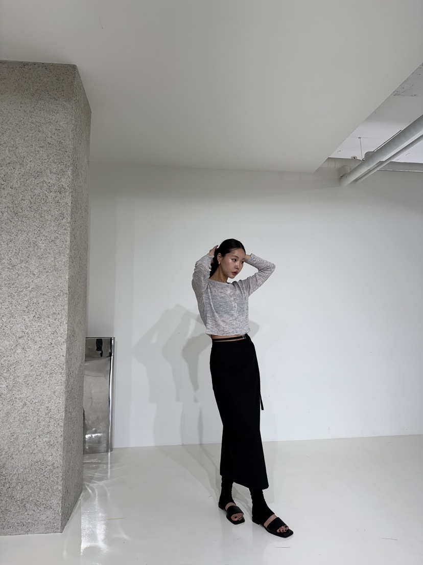 LIMLIMLIM韓國直郵㊣女裝新款人氣時尚推薦25春夏長裙含腰帶LIM LIM LIM長裙
