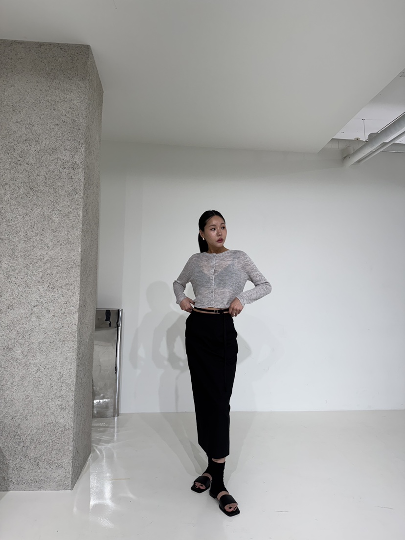LIMLIMLIM韓國直郵㊣女裝新款人氣時尚推薦25春夏長裙含腰帶LIM LIM LIM長裙