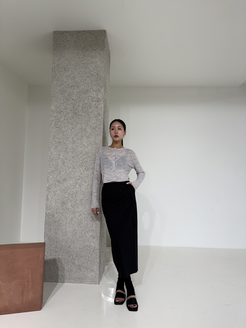 LIMLIMLIM韓國直郵㊣東大門實拍女裝新品休閑25春夏針織衫亞麻LIM LIM LIM針織衫