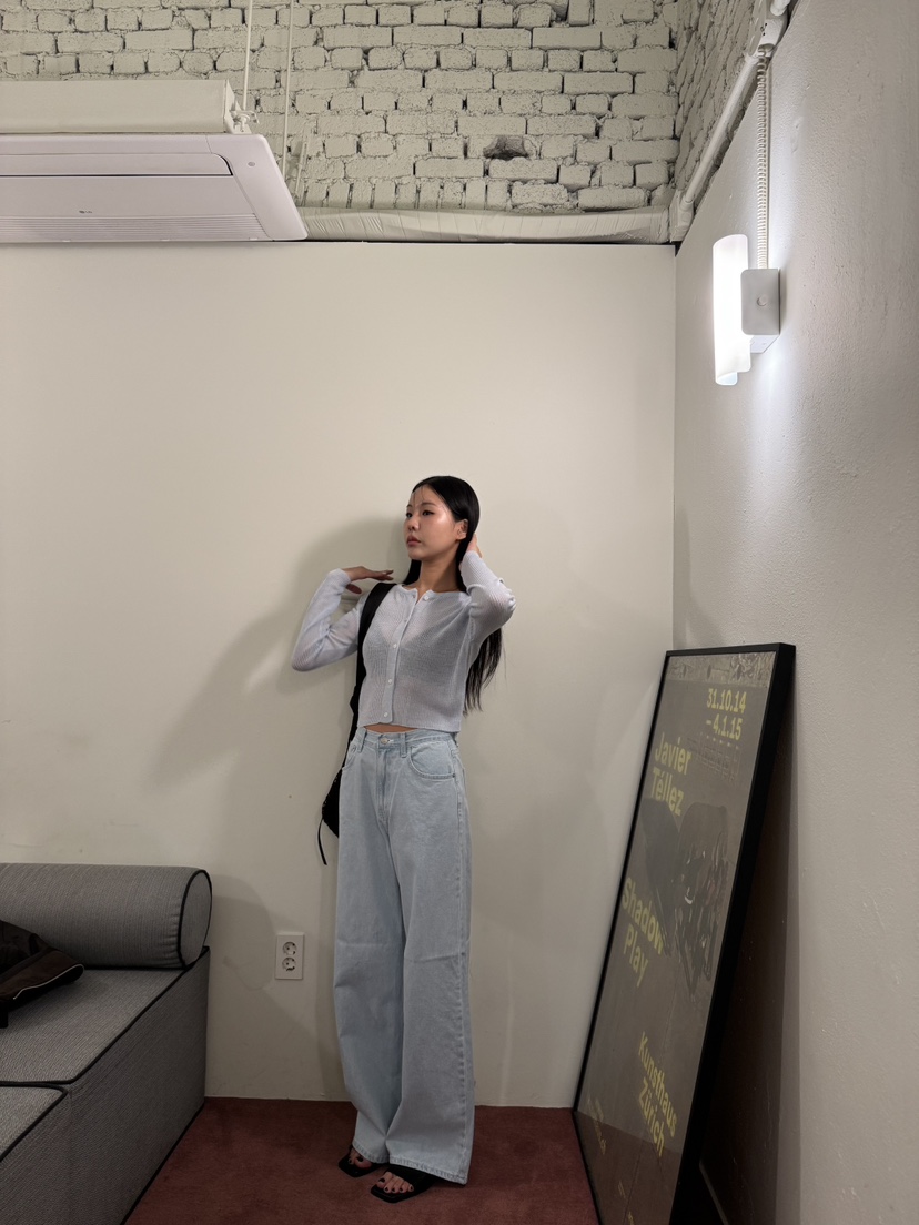 LIMLIMLIM韓國直郵㊣東大門實拍女裝新品休閑25春夏針織衫亞麻LIM LIM LIM針織衫
