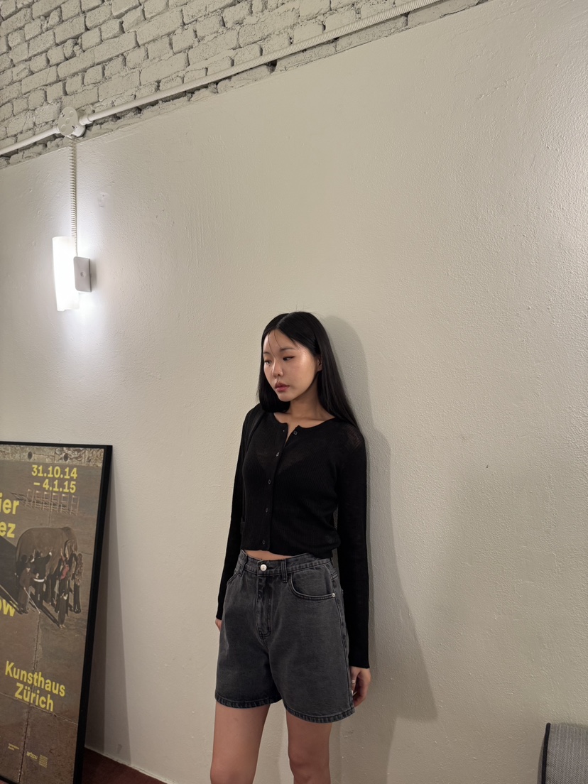 LIMLIMLIM韓國直郵㊣東大門實拍女裝新品休閑25春夏針織衫亞麻LIM LIM LIM針織衫