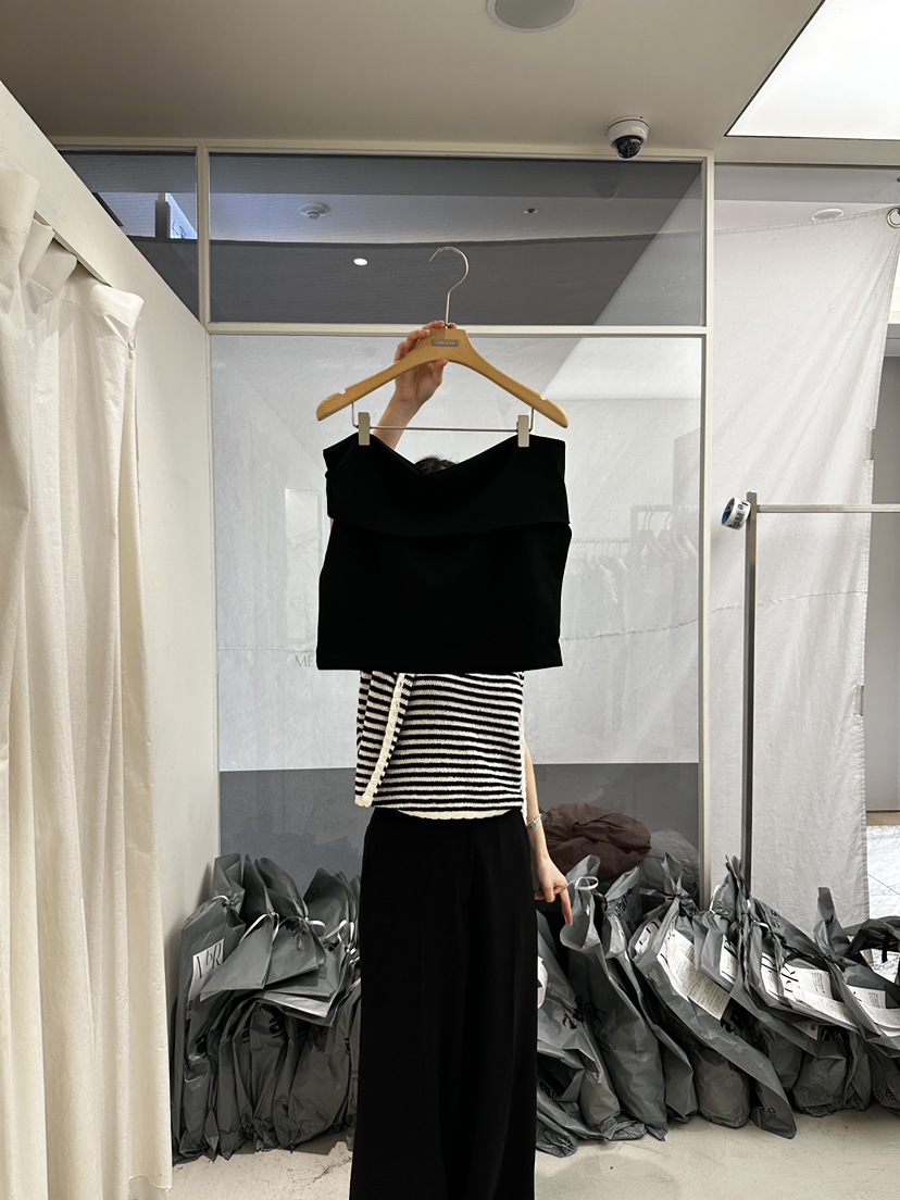 MER韓國直郵㊣女裝新品休閑推薦熱賣人氣25春夏時尚吊帶背心MER/ANGELO BIANCO吊帶/背心圖色3