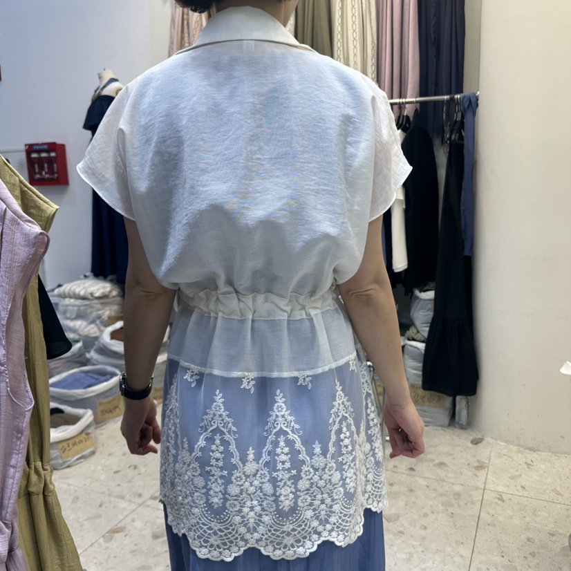 MARIGOLD直郵韓國代購㊣女裝新款熱賣時尚人氣襯衫蕾絲衫蕾絲MARIGOLD襯衫/蕾絲衫