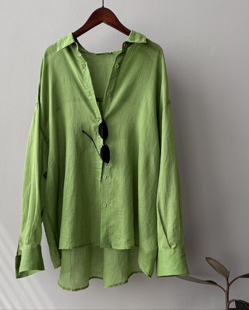 COMME TU VEUX-Q韓國㊣直郵東大門代購女裝新品熱賣襯衫蕾絲衫透視COMME TU VEUX-Q襯衫/蕾絲衫圖色2