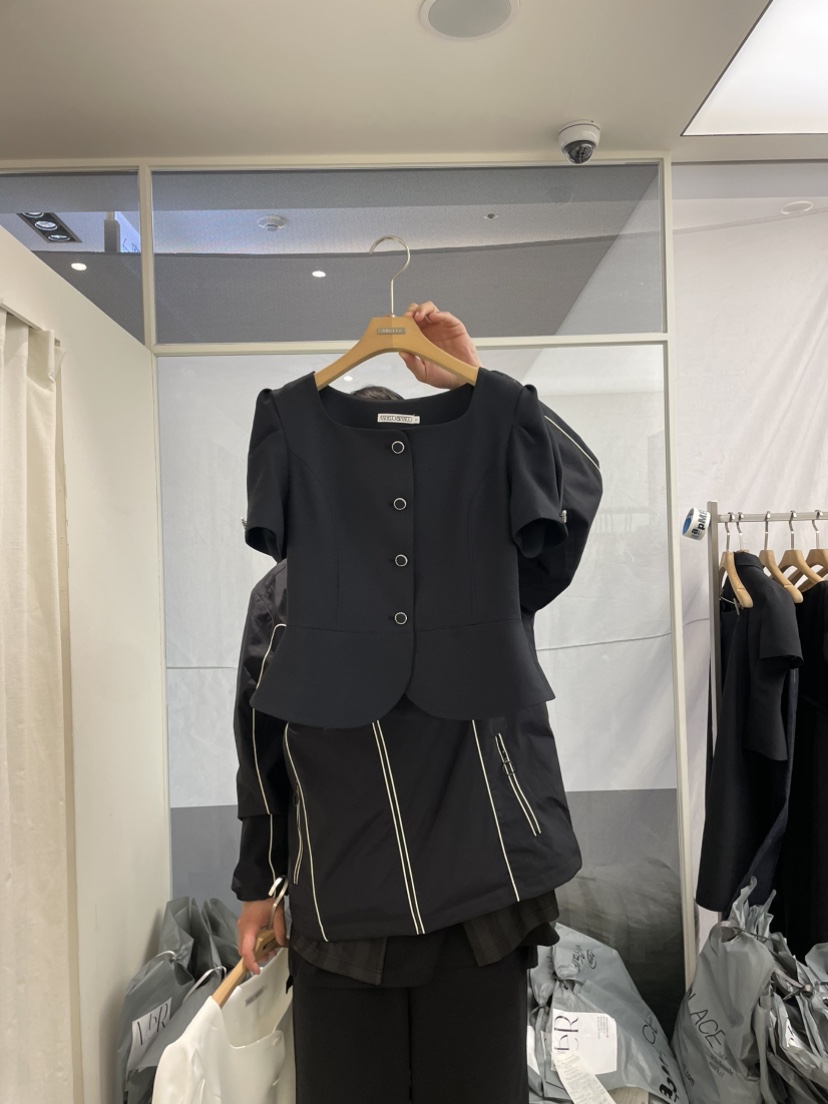 MER韓國直郵㊣東大門實拍女裝新品熱賣推薦時尚人氣休閑夾克MER/ANGELO BIANCO夾克圖色2
