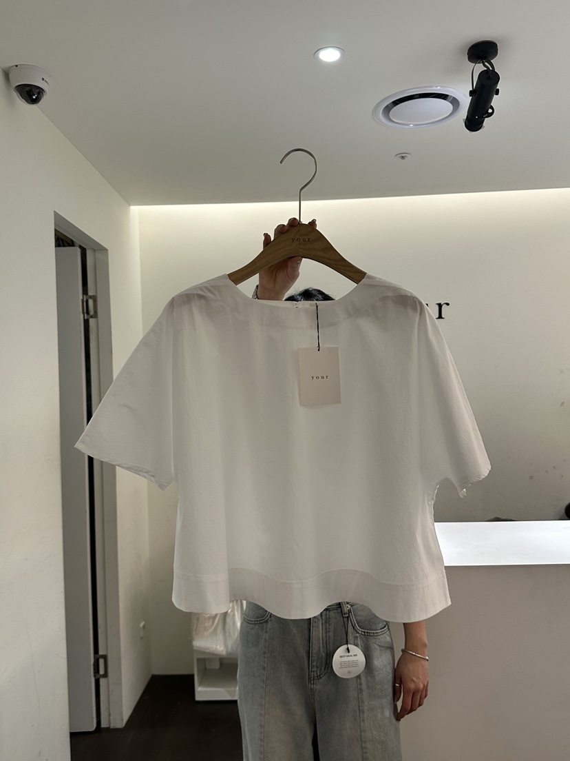 YOUR-P韓國㊣直郵東大門代購女裝新款25春夏休閑襯衫蕾絲衫YOUR-P襯衫/蕾絲衫