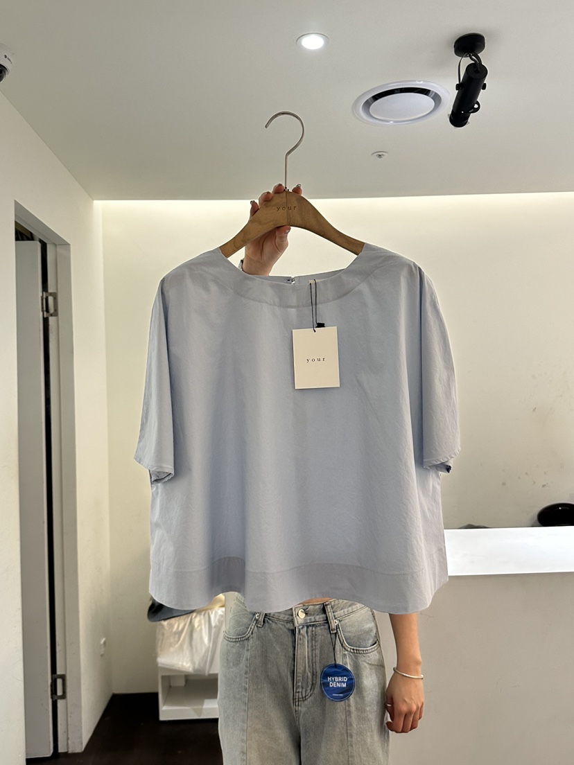 YOUR-P韓國㊣直郵東大門代購女裝新款25春夏休閑襯衫蕾絲衫YOUR-P襯衫/蕾絲衫圖色3