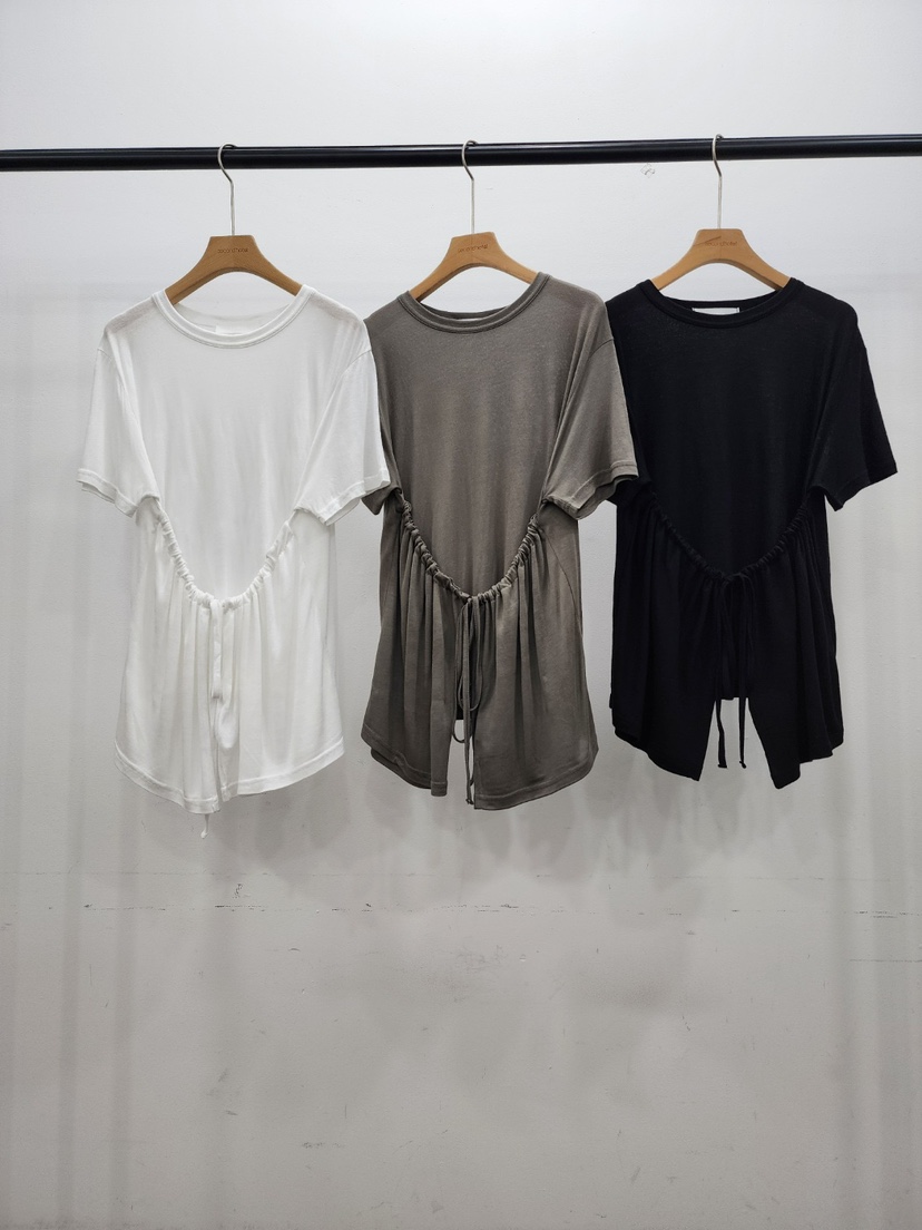 LE MIU直郵韓國代購㊣女裝新品25春夏休閑推薦熱賣T恤絲綢LE_MIUT恤