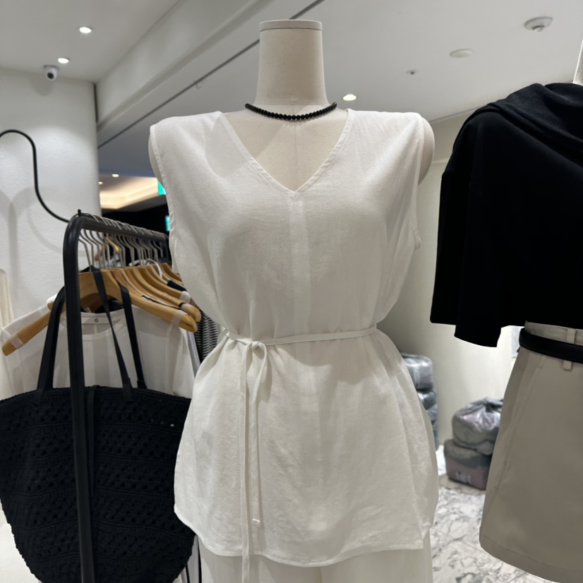TREND SELLER/G直郵韓國代購㊣女裝新品人氣吊帶背心含腰帶G/TREND SELLER吊帶/背心圖色3