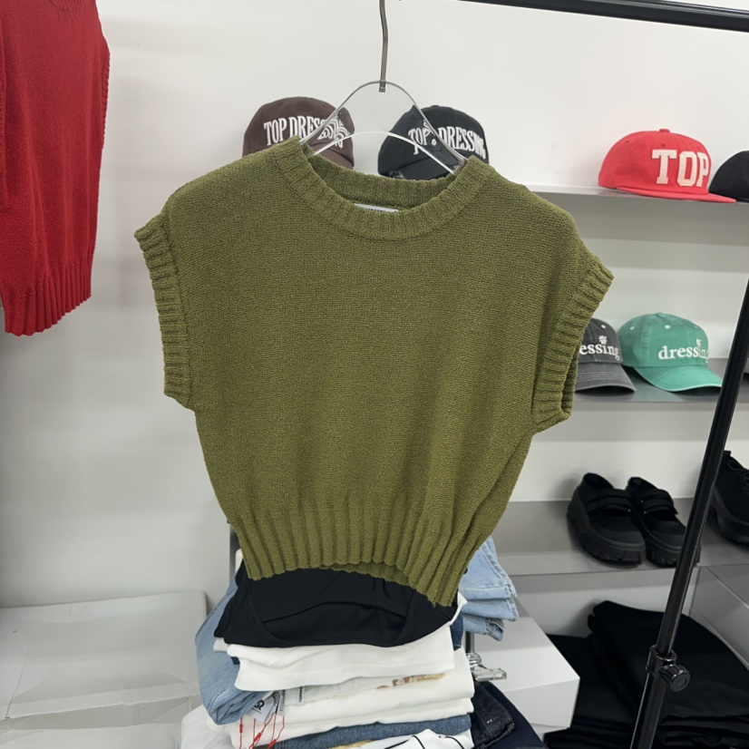 TOPDRESSING韓國直郵㊣女裝新品25春夏時尚推薦休閑吊帶背心TOPDRESSING吊帶/背心圖色2