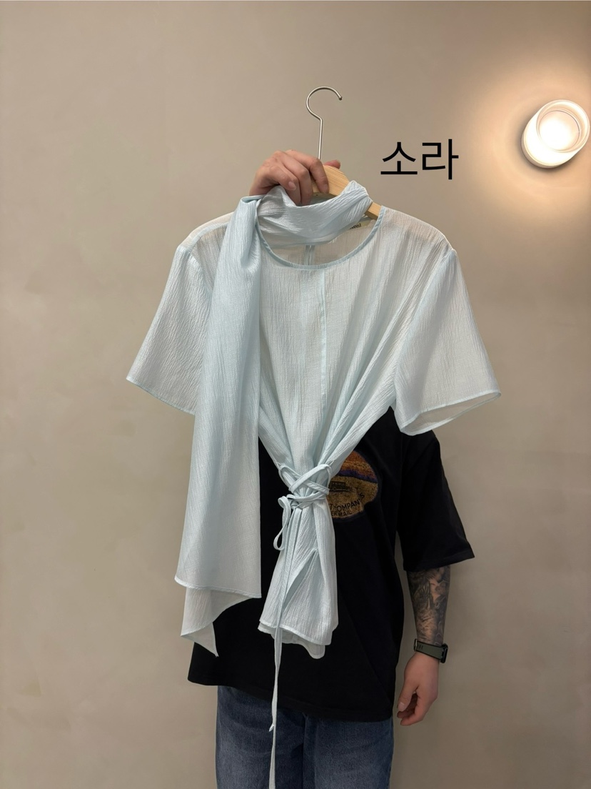 KONI韓國直郵㊣東大門實拍女裝新品時尚熱賣25春夏襯衫蕾絲衫KONI襯衫/蕾絲衫