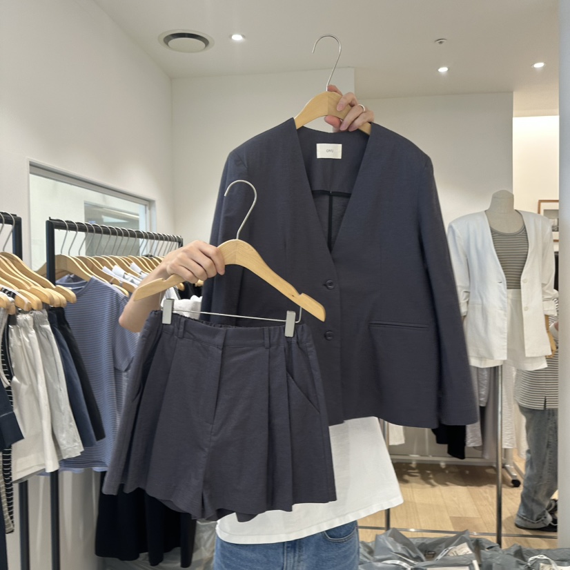 OVU韓國直郵㊣女裝新品推薦人氣25春夏時尚休閑熱賣套裝兩件套OVU套裝圖色2