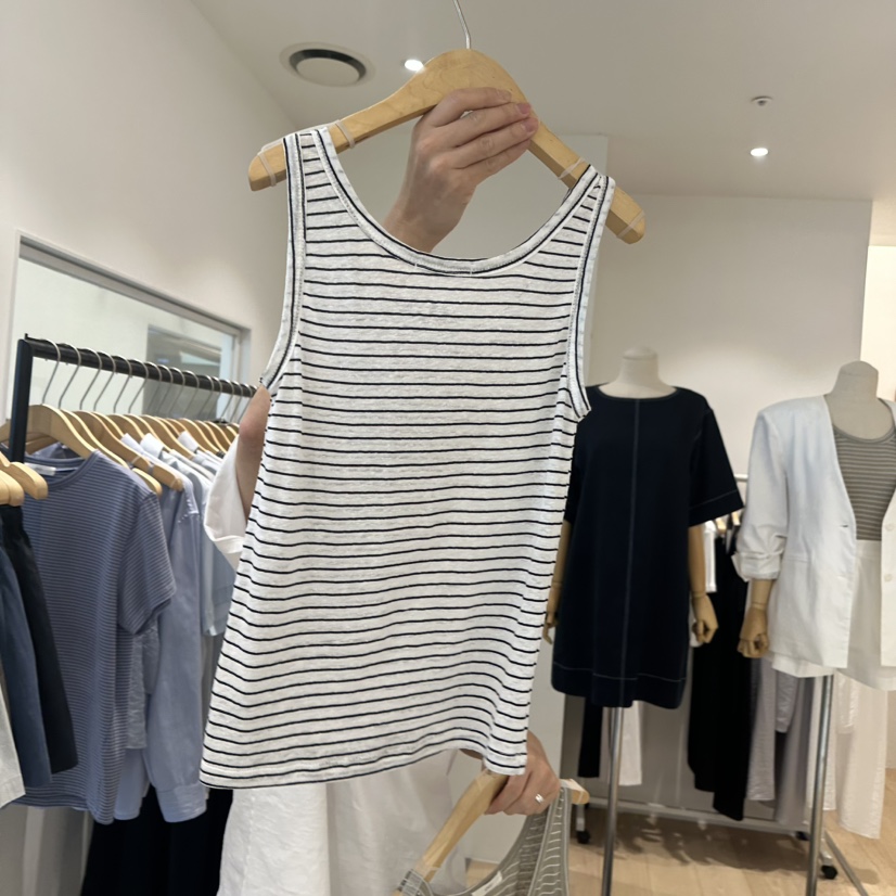 OVU直郵韓國代購㊣女裝新品休閑人氣25春夏熱賣吊帶背心亞麻OVU吊帶/背心