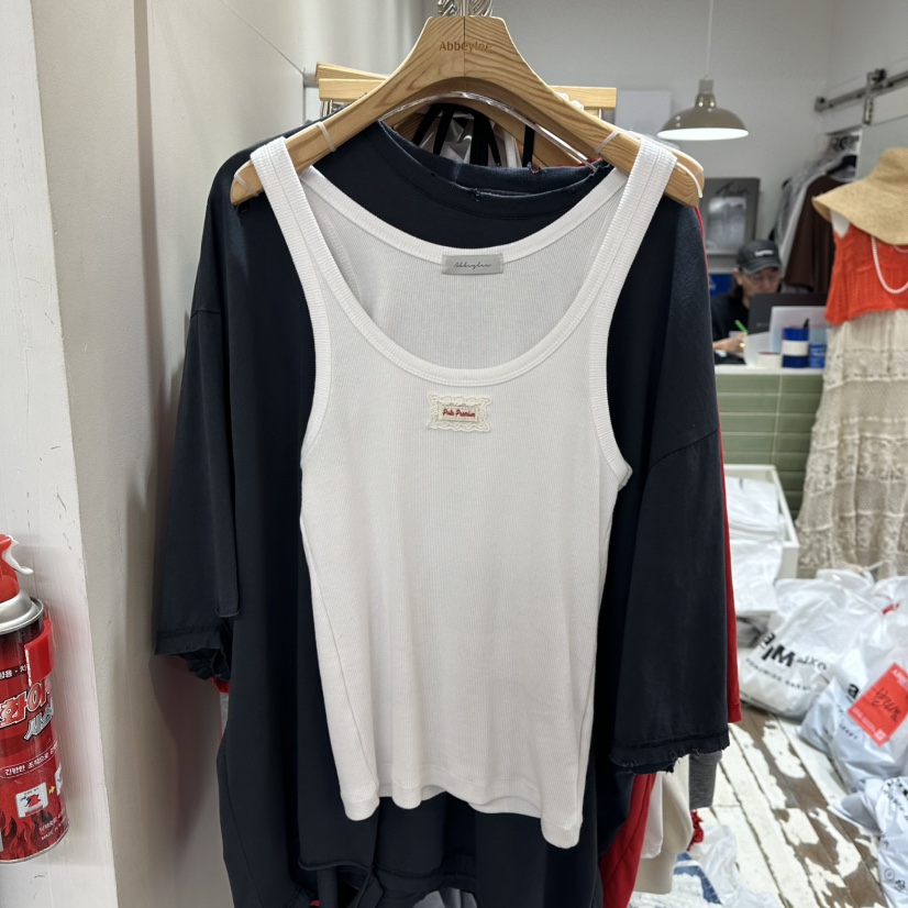 ABBEYLEE韓國直郵㊣東大門實拍女裝新品推薦人氣熱賣吊帶背心ABBEYLEE吊帶/背心圖色4
