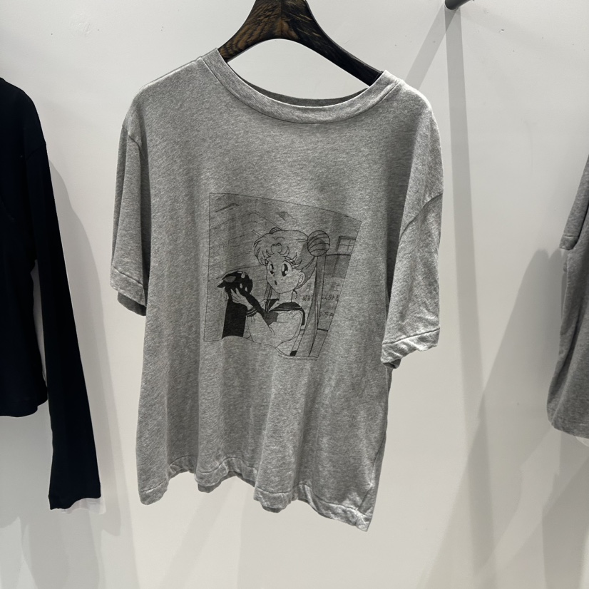 JANE BIRKIN韓國直郵㊣東大門實拍女裝新款時尚休閑25春夏T恤JANE BIRKIN設計師品牌T恤圖色2