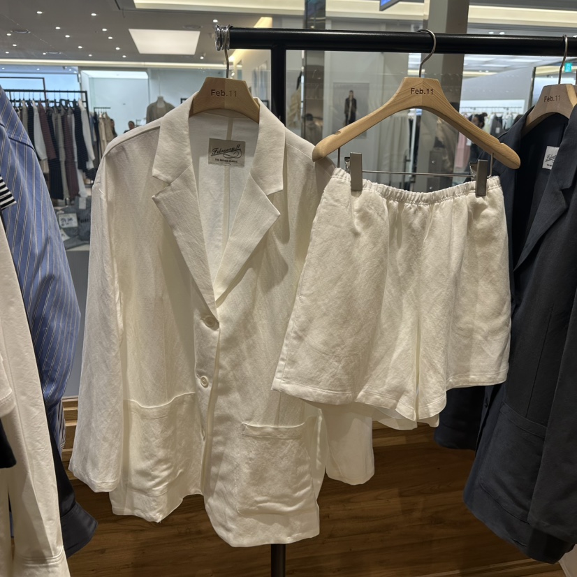 FEBRUARY 11韓國直郵㊣東大門實拍女裝新品25春夏套裝天絲亞麻套裝FEBRUARY11套裝