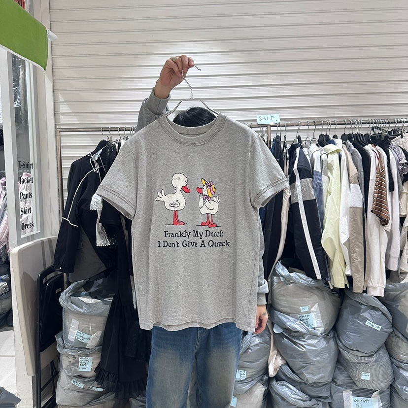 BRICKLANE韓國直郵㊣東大門實拍女裝新款休閑時尚熱賣人氣T恤BRICKLANET恤圖色2