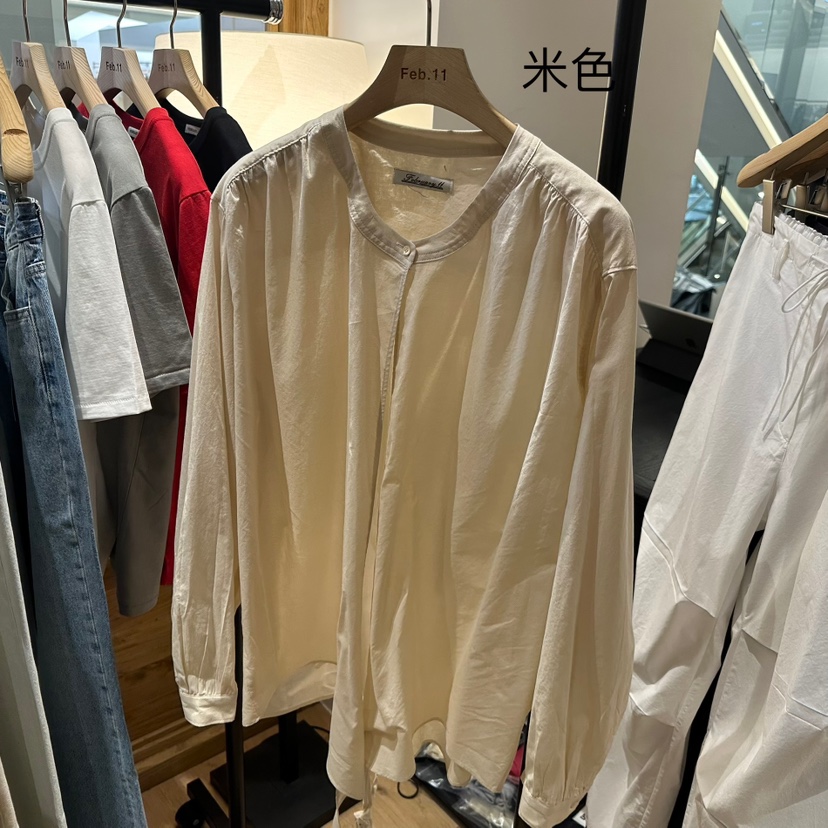 FEBRUARY 11韓國直郵㊣女裝新品人氣推薦25春夏襯衫蕾絲衫FEBRUARY11襯衫/蕾絲衫圖色2