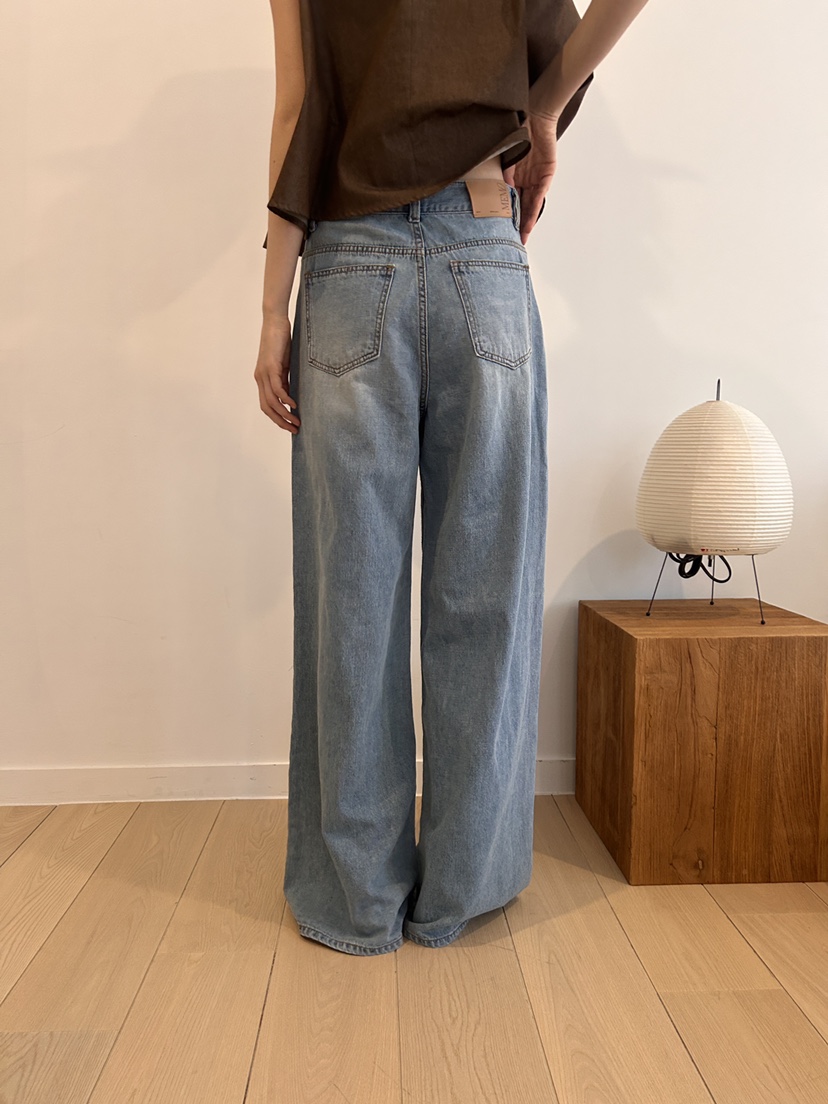 ME MO韓國㊣直郵東大門代購女裝新品時尚人氣25春夏牛仔褲雙層ME MO牛仔褲