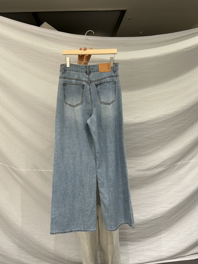 ME MO韓國㊣直郵東大門代購女裝新品時尚人氣25春夏牛仔褲雙層ME MO牛仔褲