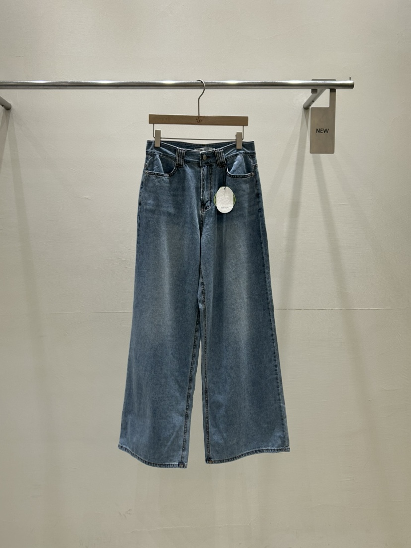 ME MO韓國㊣直郵東大門代購女裝新品時尚人氣25春夏牛仔褲雙層ME MO牛仔褲