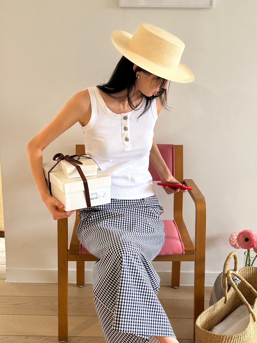 ME MO韓國直郵㊣女裝新款時尚推薦熱賣25春夏休閑吊帶背心ME MO吊帶/背心