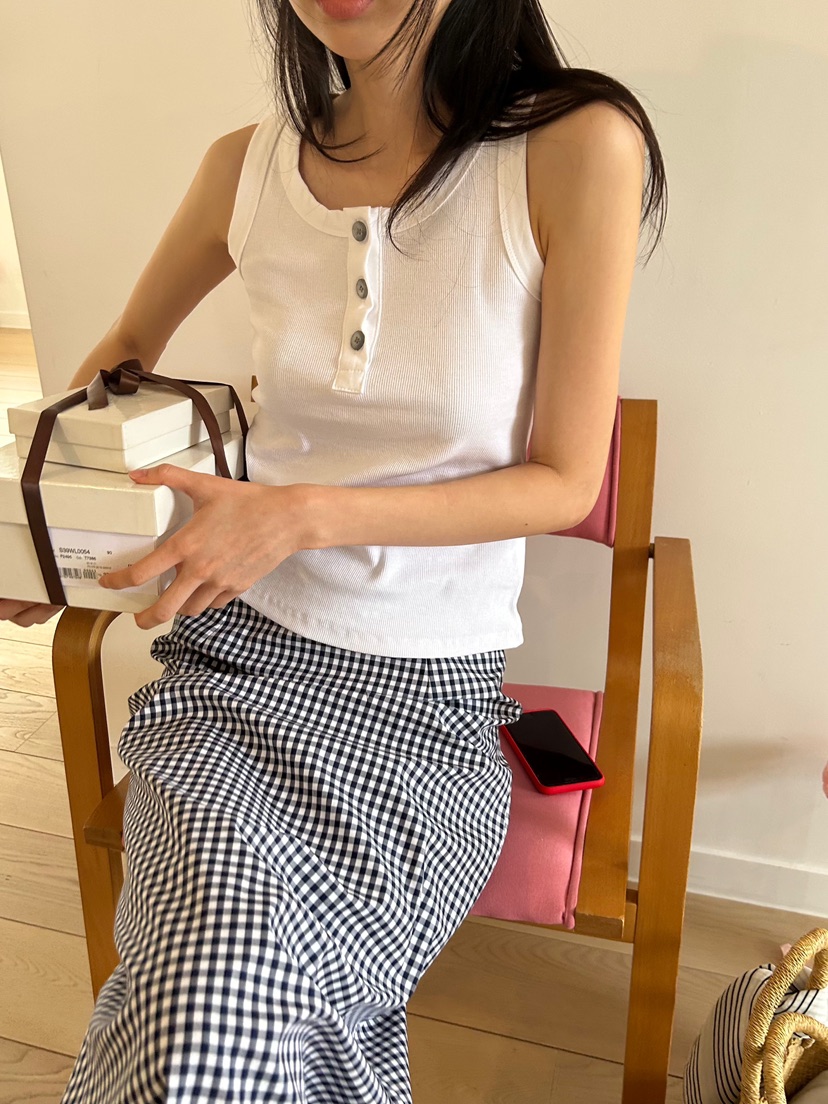 ME MO韓國直郵㊣女裝新款時尚推薦熱賣25春夏休閑吊帶背心ME MO吊帶/背心