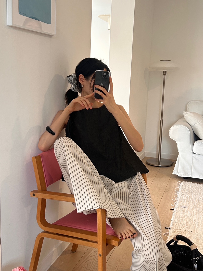ME MO韓國直郵㊣東大門實拍女裝新款25春夏時尚休閑吊帶背心ME MO吊帶/背心