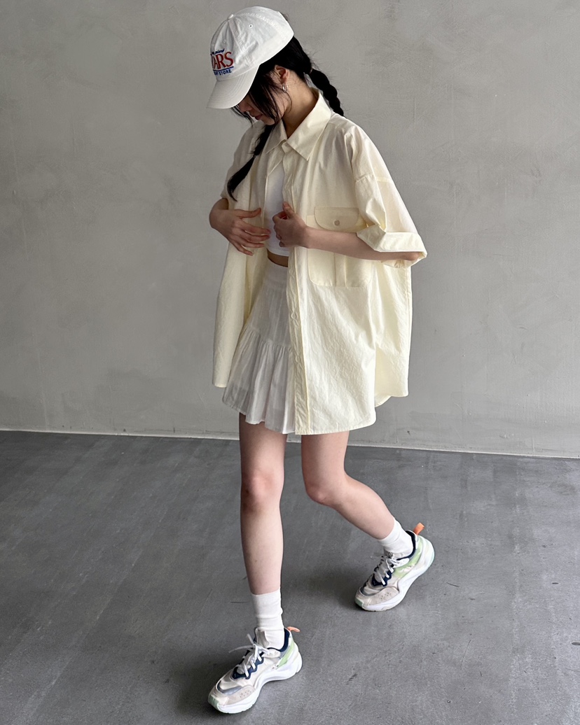 HOWDY韓國㊣直郵東大門代購女裝新款25春夏休閑推薦襯衫蕾絲衫howdy襯衫/蕾絲衫
