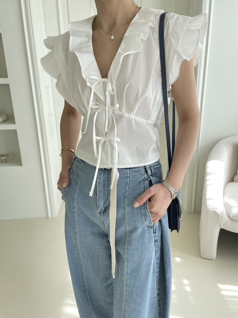 EDITION-P直郵韓國代購㊣女裝新品人氣25春夏時尚襯衫蕾絲衫EDITI_ON襯衫/蕾絲衫