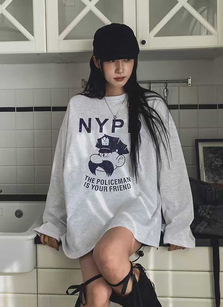 AMIABLE韓國直郵㊣東大門實拍女裝新款人氣25春夏熱賣長袖T恤AMIABLE長袖T恤