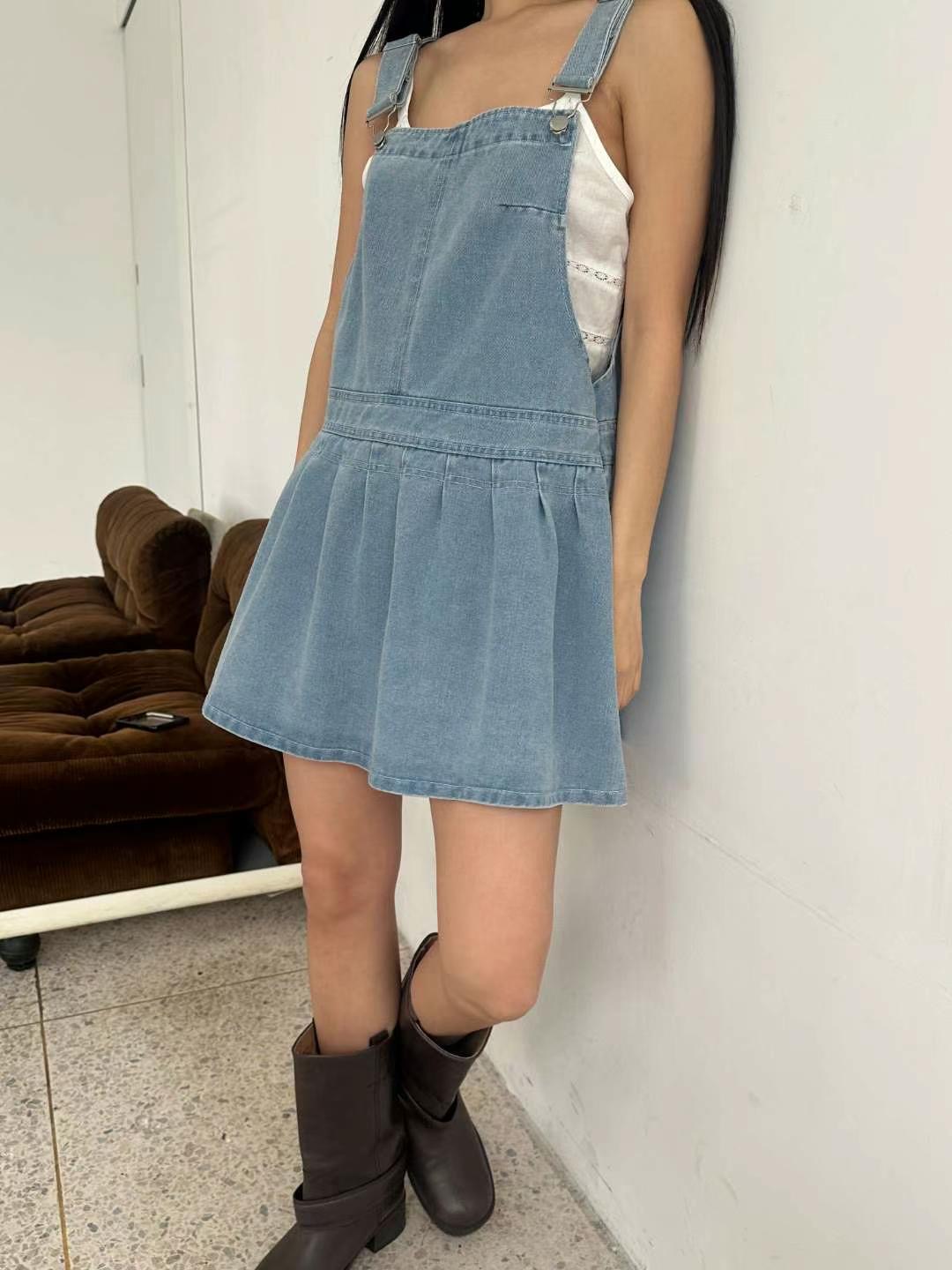 FLASH BACK韓國㊣直郵東大門代購女裝新款時尚人氣連衣裙褶皺NORMCORE連衣裙