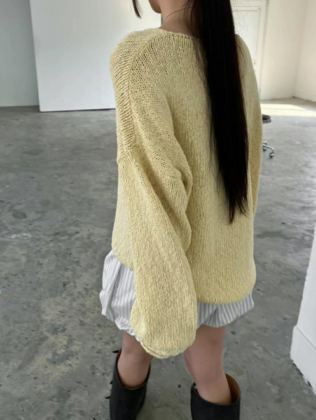 REGULAR直郵韓國代購㊣女裝新品休閑熱賣25春夏人氣時尚針織衫REGULAR針織衫