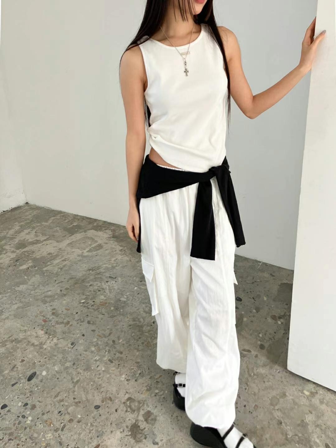 REGULAR直郵韓國代購㊣女裝新款熱賣休閑25春夏推薦休閑褲口袋REGULAR休閑褲