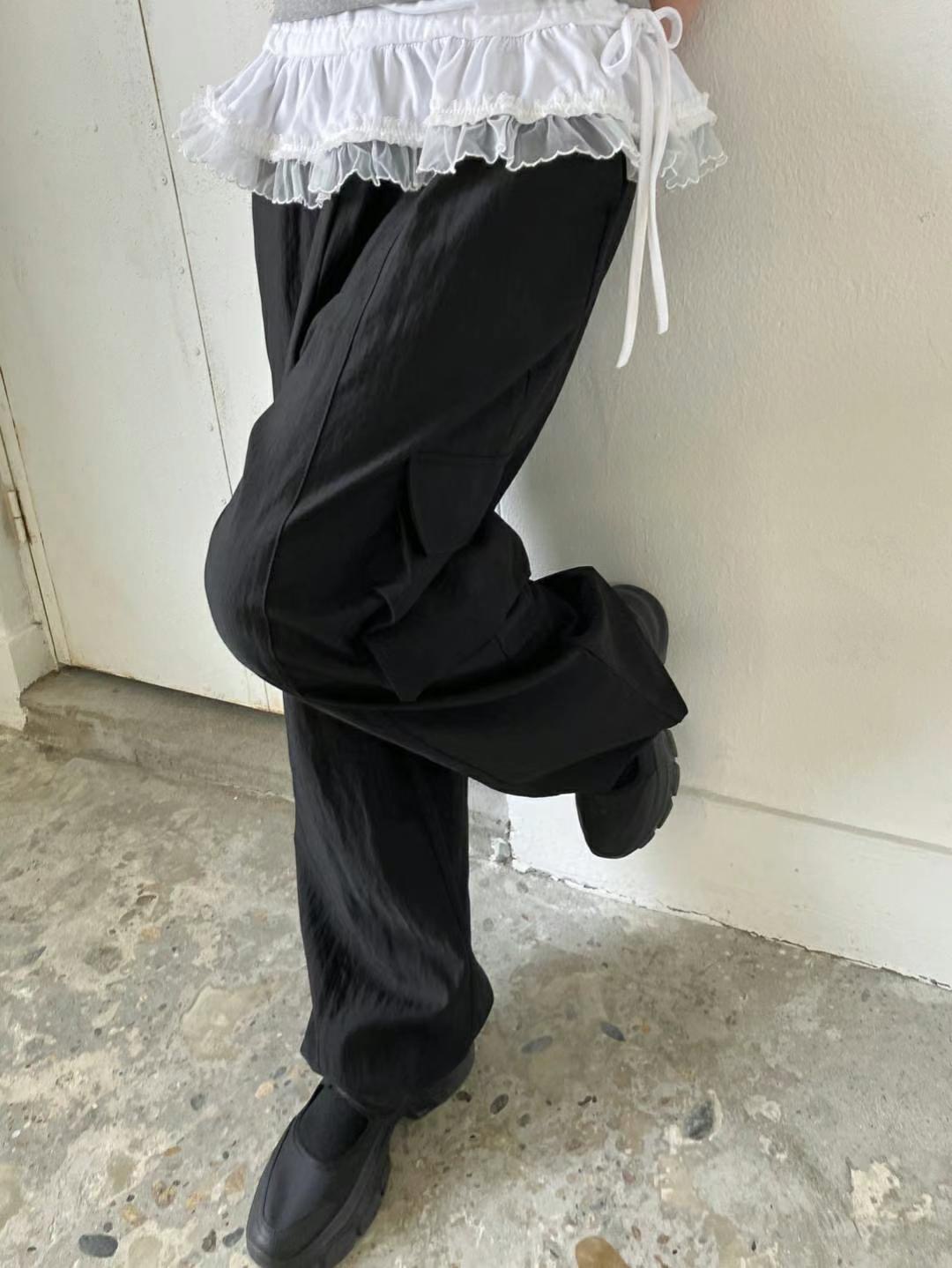 REGULAR直郵韓國代購㊣女裝新款熱賣休閑25春夏推薦休閑褲口袋REGULAR休閑褲圖色3