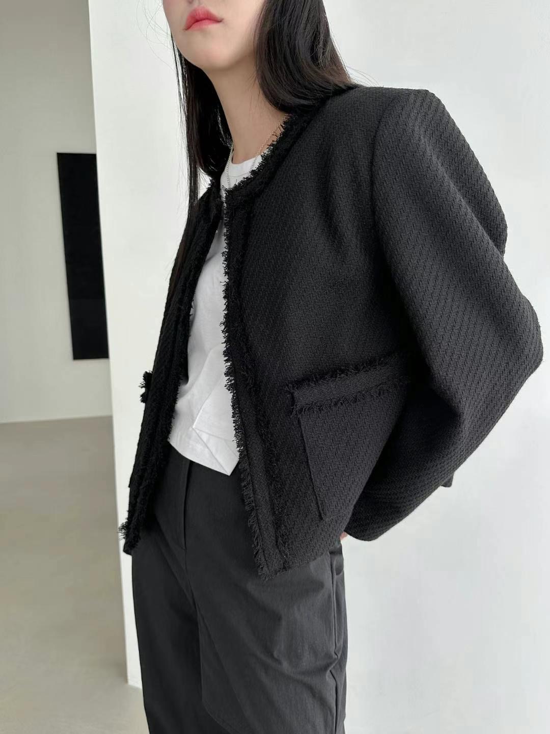 REGULAR直郵韓國代購㊣女裝新款推薦25春夏熱賣時尚夾克粗花呢REGULAR夾克