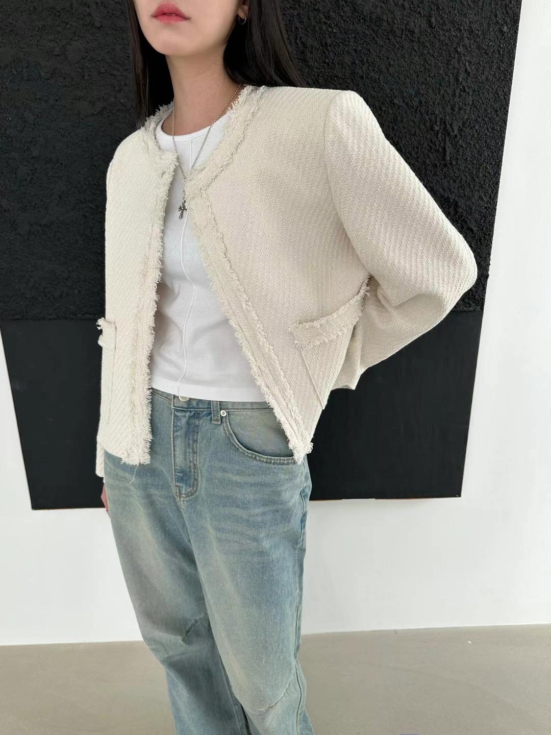REGULAR直郵韓國代購㊣女裝新款推薦25春夏熱賣時尚夾克粗花呢REGULAR夾克