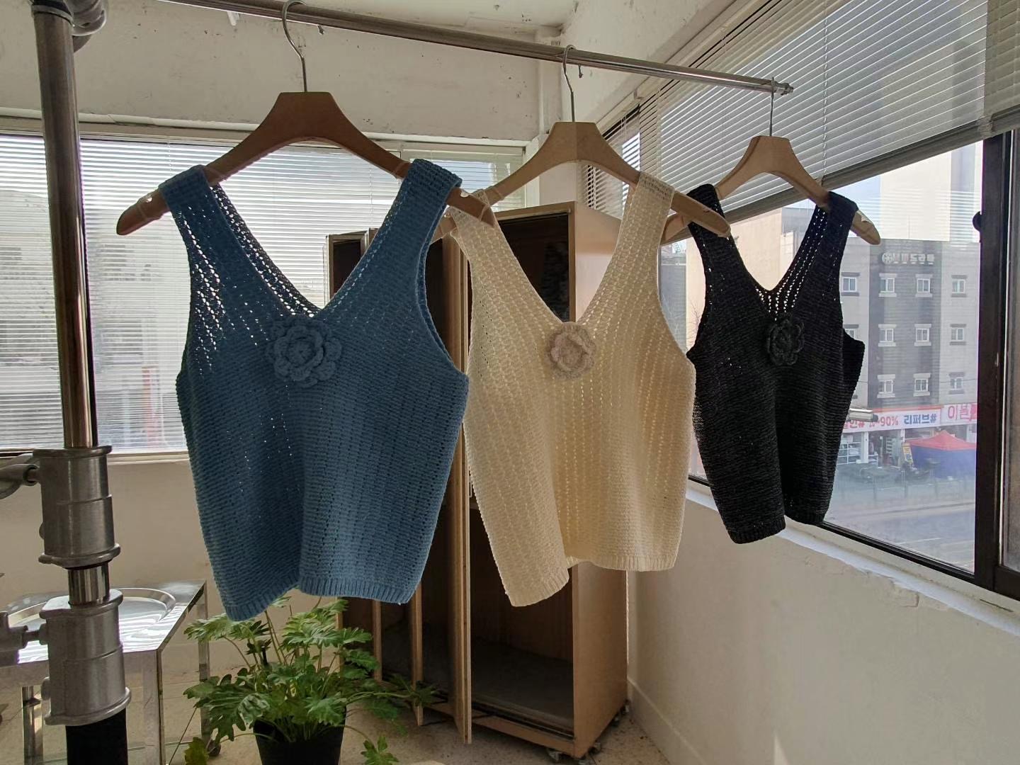 FLASH BACK韓國直郵㊣女裝新品熱賣休閑時尚25春夏吊帶背心NORMCORE吊帶/背心
