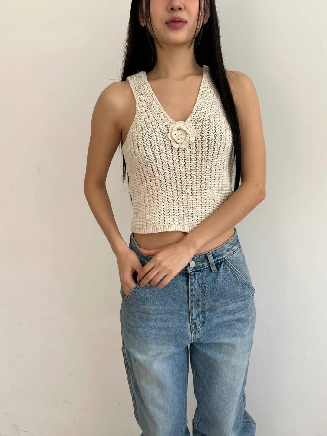 FLASH BACK韓國直郵㊣女裝新品熱賣休閑時尚25春夏吊帶背心NORMCORE吊帶/背心