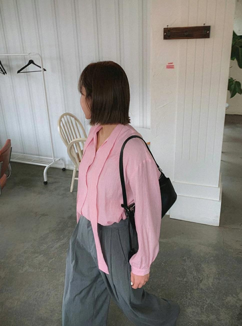 REGULAR韓國㊣直郵東大門代購女裝新款休閑人氣25春夏襯衫蕾絲衫REGULAR襯衫/蕾絲衫