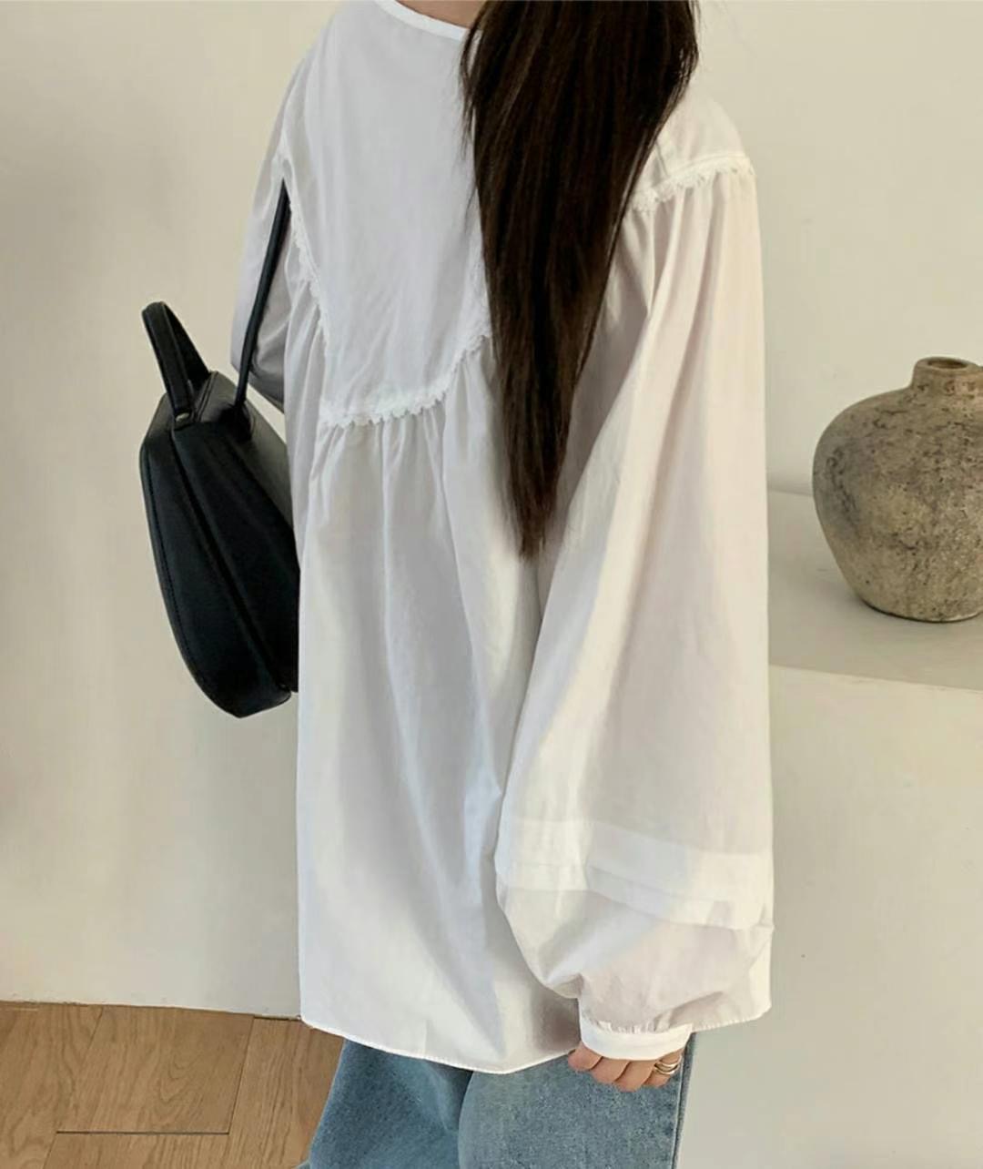 REGULAR韓國直郵㊣東大門實拍女裝新款25春夏人氣襯衫蕾絲衫REGULAR襯衫/蕾絲衫