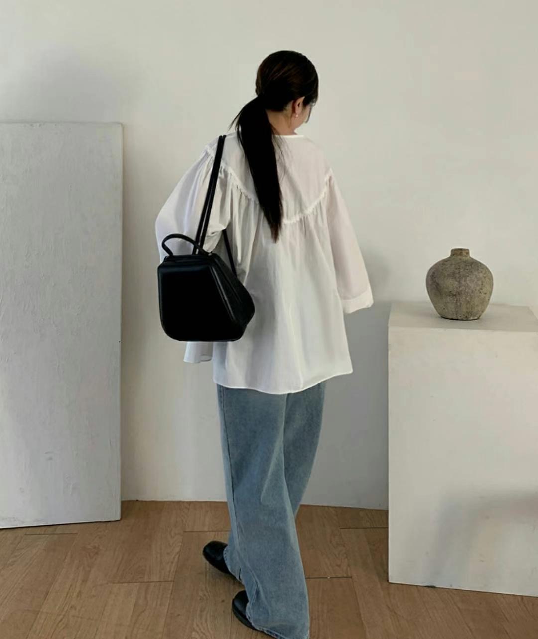 REGULAR韓國直郵㊣東大門實拍女裝新款25春夏人氣襯衫蕾絲衫REGULAR襯衫/蕾絲衫