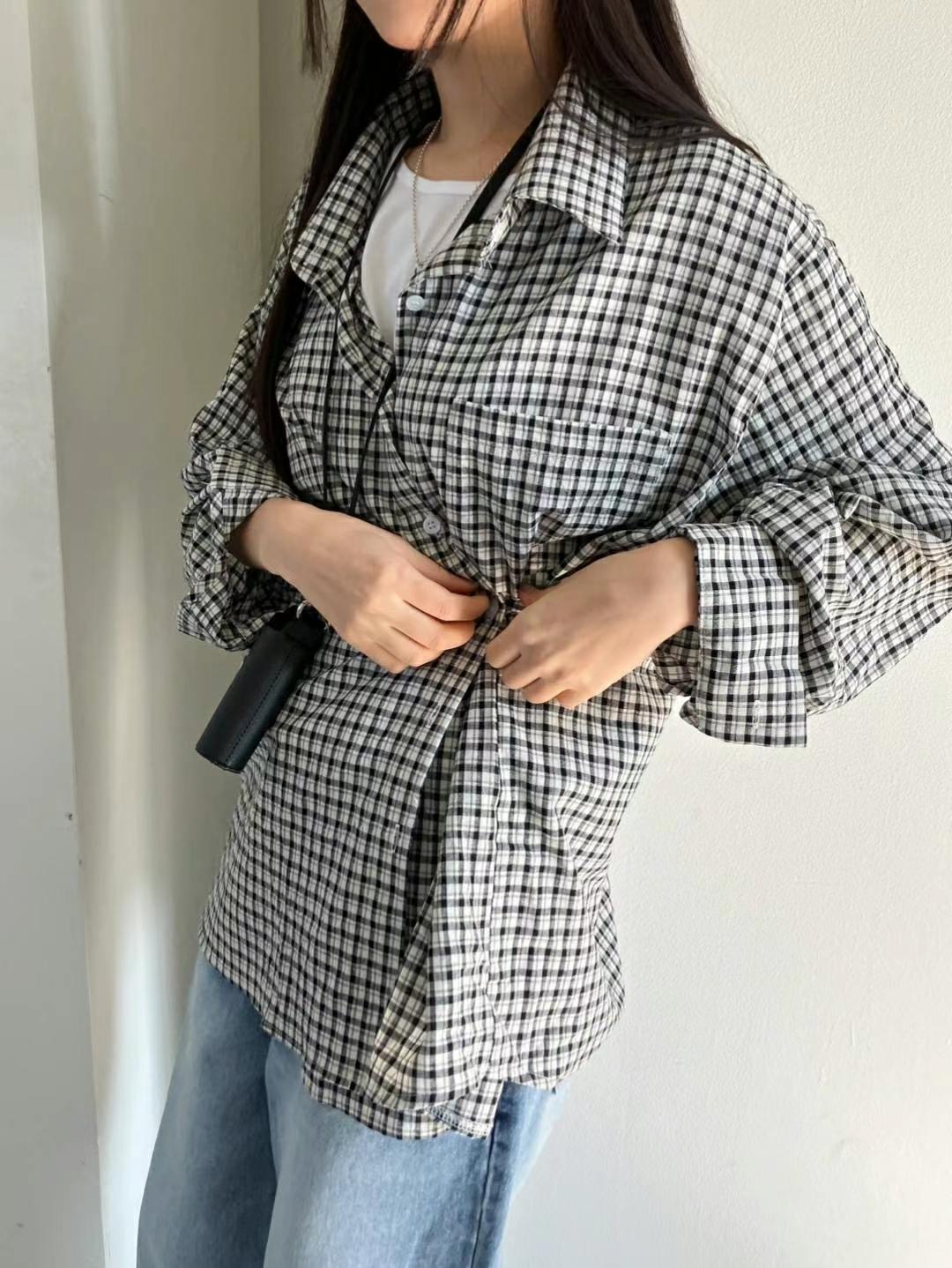 REGULAR韓國直郵㊣東大門實拍女裝新品推薦25春夏襯衫蕾絲衫REGULAR襯衫/蕾絲衫