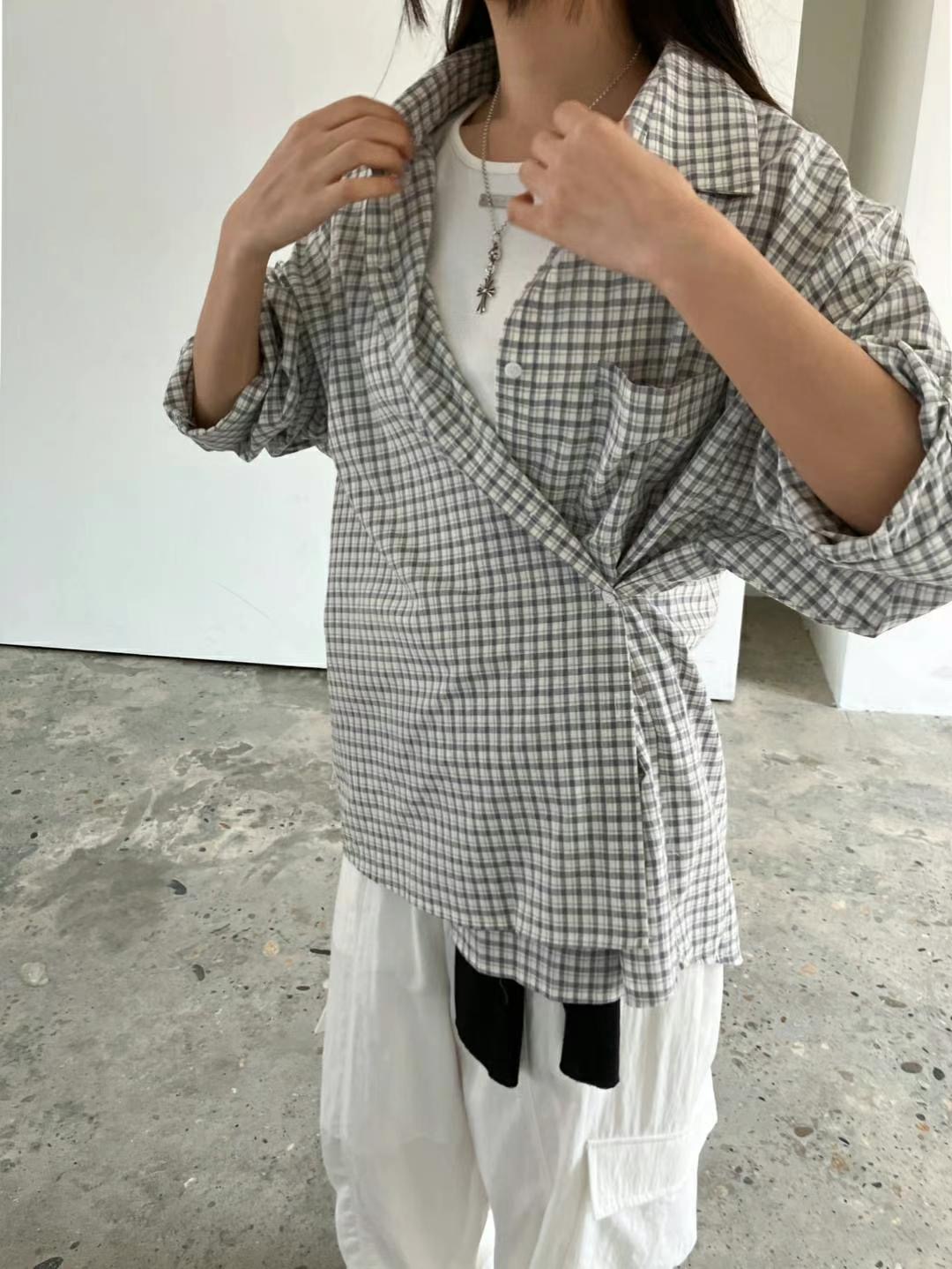 REGULAR韓國直郵㊣東大門實拍女裝新品推薦25春夏襯衫蕾絲衫REGULAR襯衫/蕾絲衫圖色2