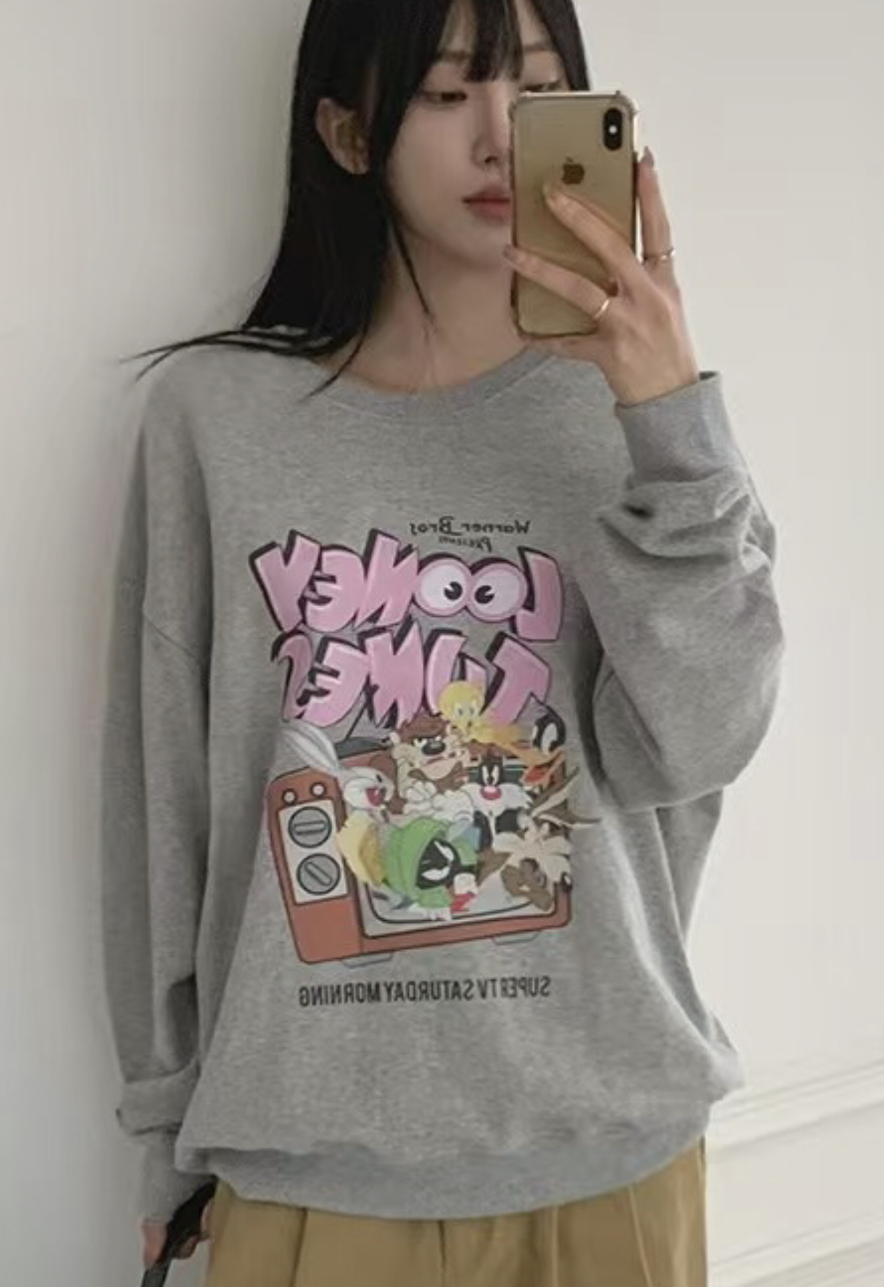AMIABLE韓國直郵㊣東大門實拍女裝新品25春夏熱賣時尚推薦衛衣AMIABLE衛衣圖色2