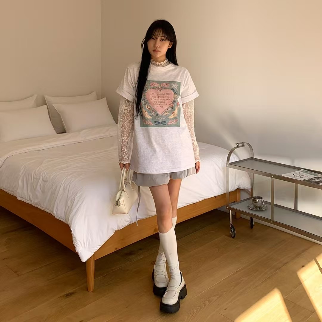 AMIABLE直郵韓國代購㊣女裝新款熱賣人氣25春夏休閑時尚T恤AMIABLET恤