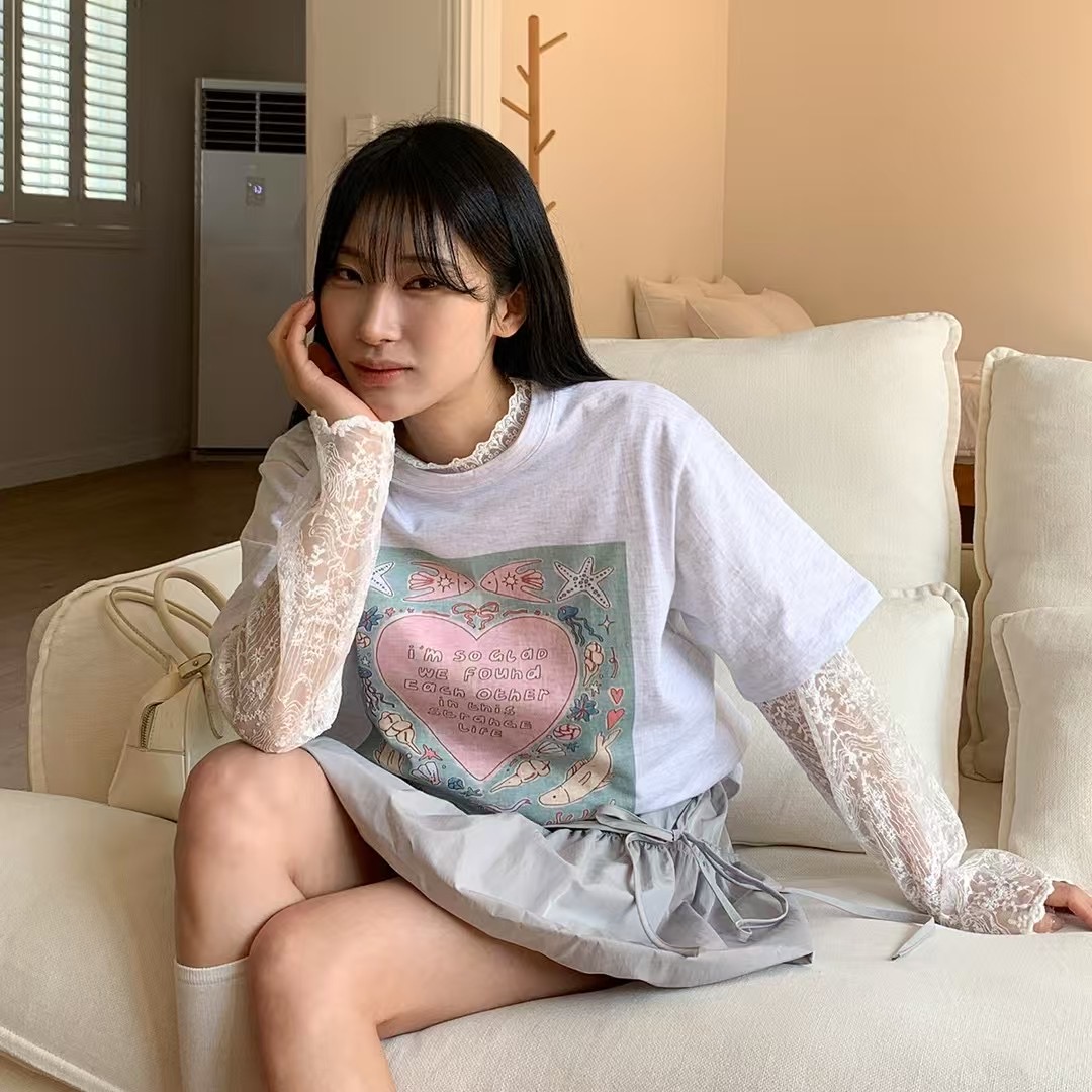 AMIABLE直郵韓國代購㊣女裝新款熱賣人氣25春夏休閑時尚T恤AMIABLET恤