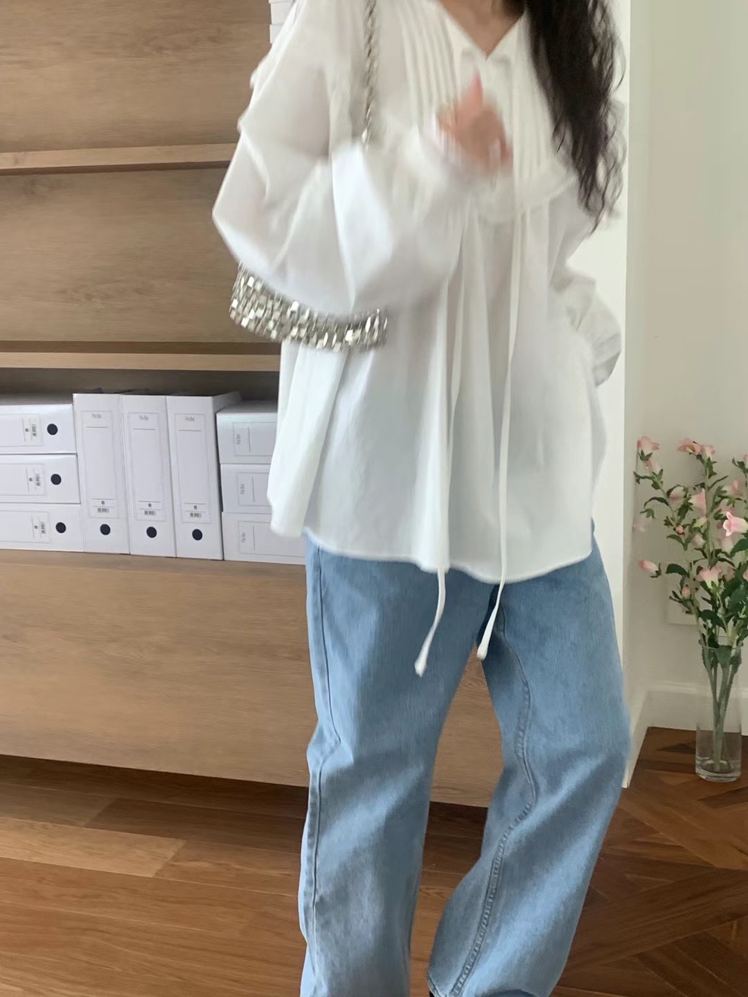 BABER直郵韓國代購㊣女裝新款推薦時尚25春夏休閑襯衫蕾絲衫BABER襯衫/蕾絲衫