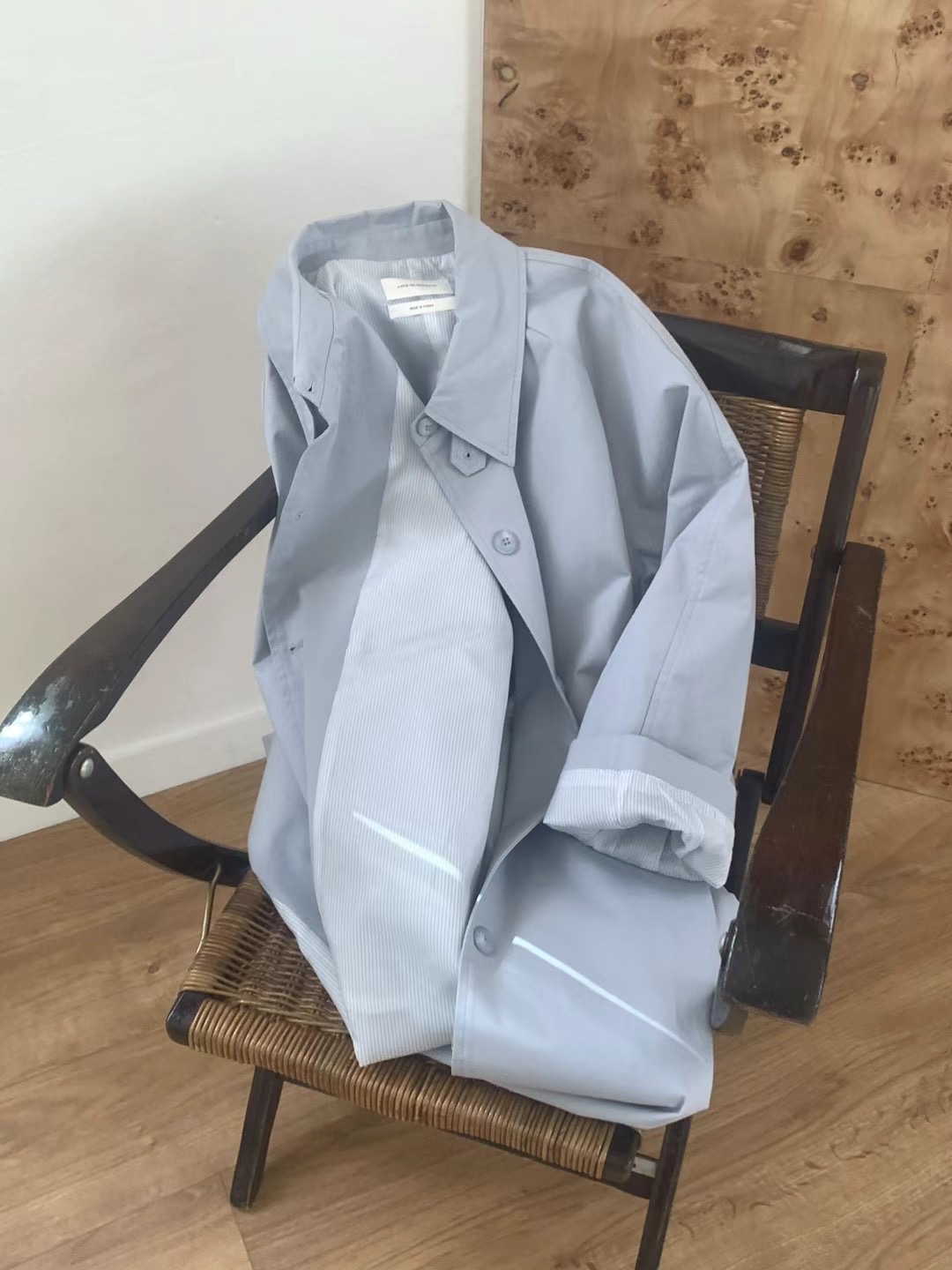 BABER直郵韓國代購㊣女裝新品25春夏休閑推薦時尚人氣長款風衣BABER長款風衣